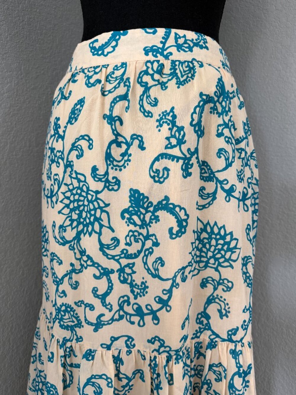 FREE PEOPLE Sunrise Voile Tiered Floral Long Maxi Skirt Small - Picture 6 of 13